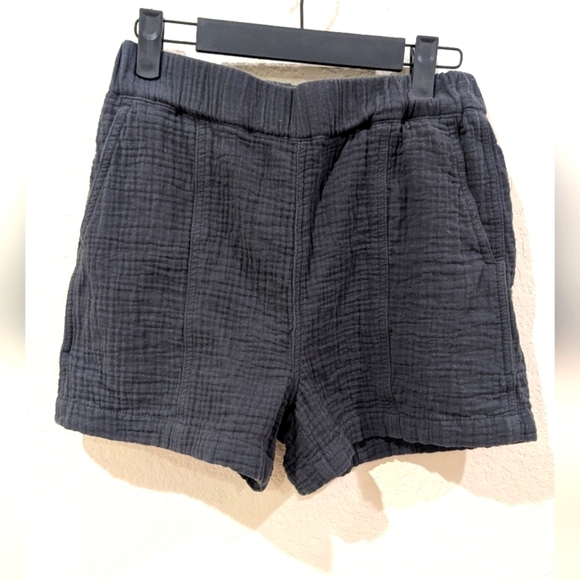 Madewell Charcoal Pull On Easy Shorts XS - Picture 1 of 5